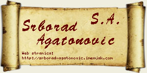 Srborad Agatonović vizit kartica